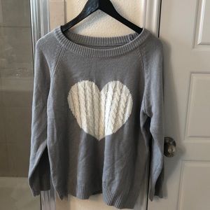 Oversized heart sweater